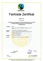 Fairtrade-Zertifikat